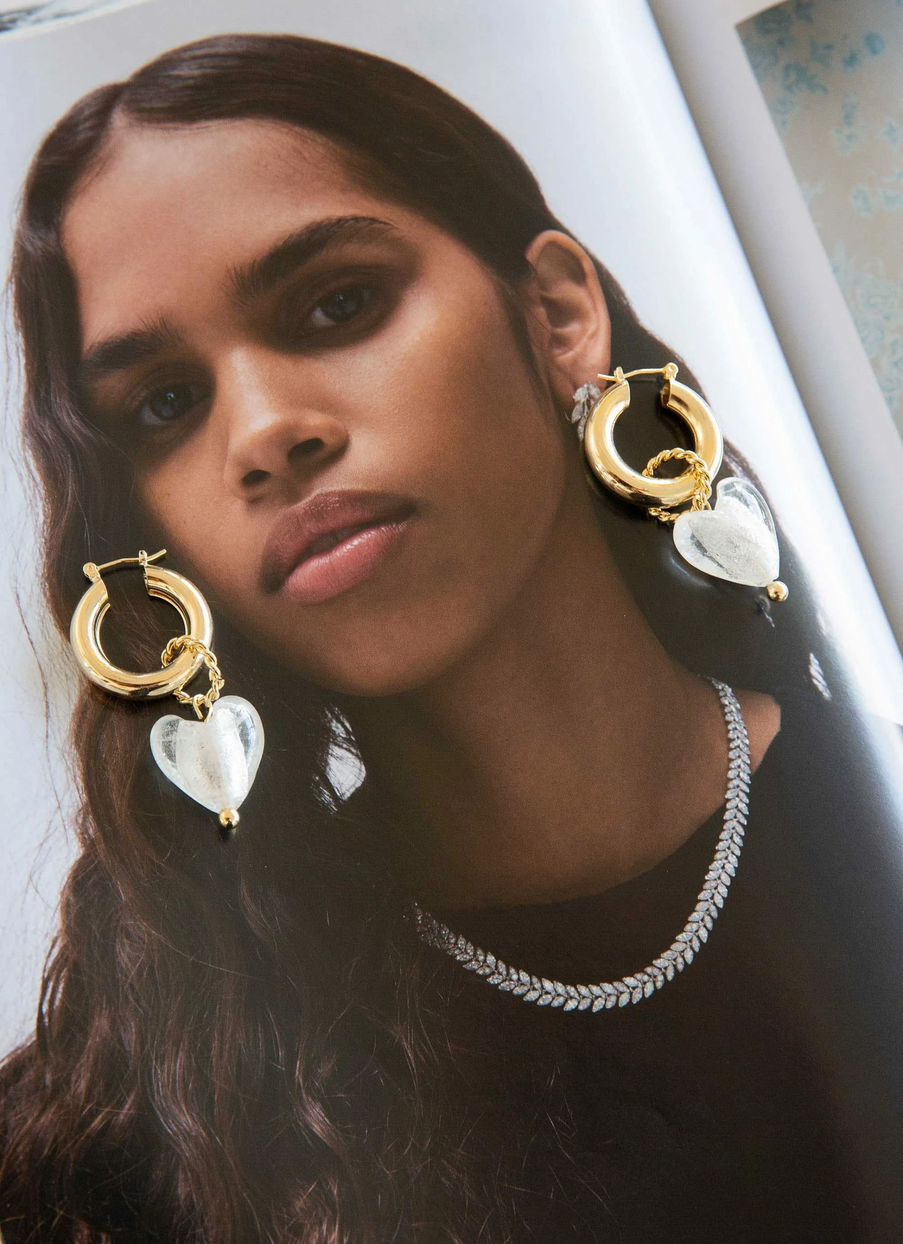 Peppermayo Lana Earrings - Clear Gold 4 Peppermayo Lana Earrings - Clear Gold - Image 2