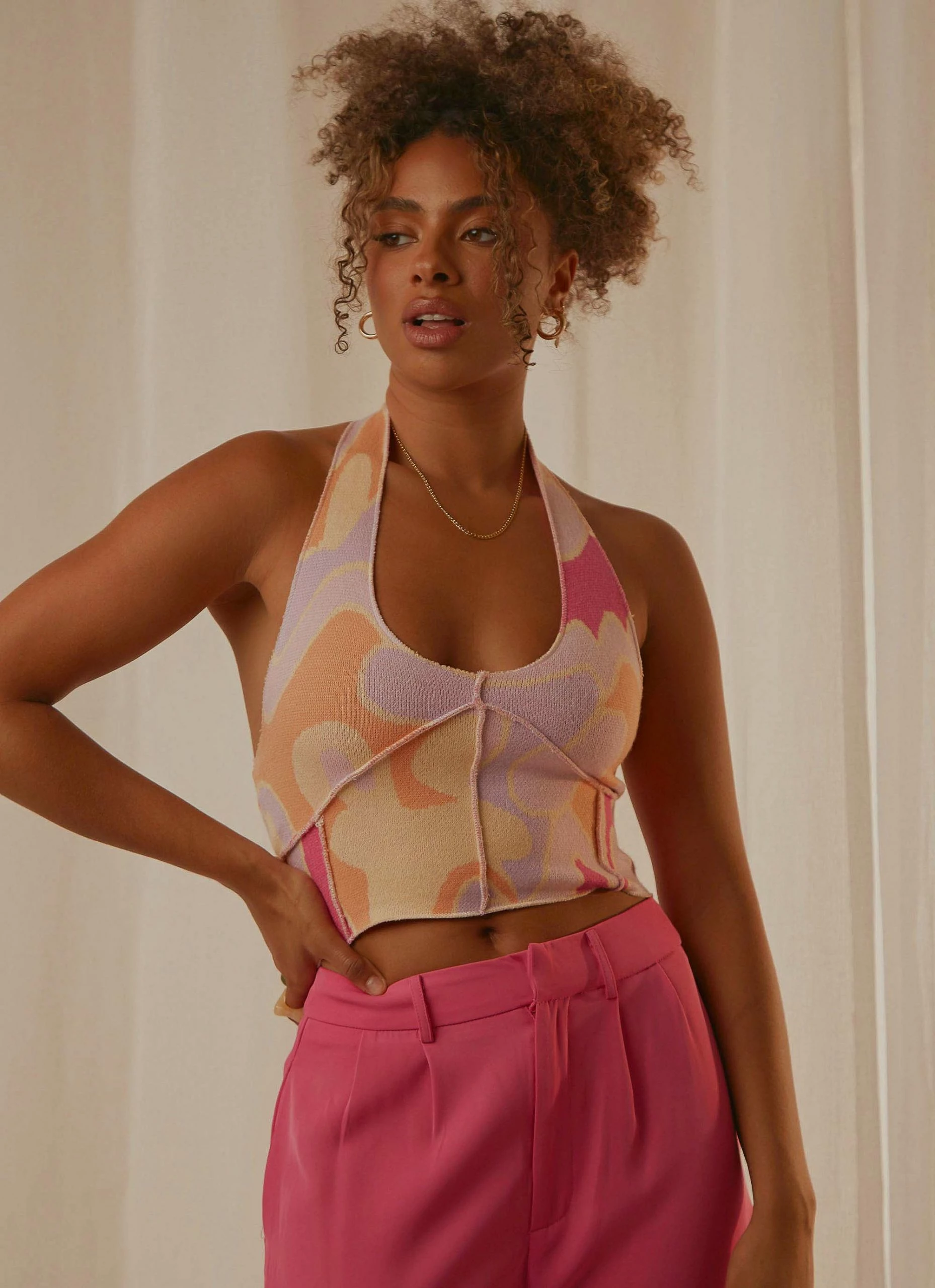 Peppermayo Exclusive Thrill Bound Overlock Crop - Psychedelic 5 Peppermayo Exclusive Thrill Bound Overlock Crop - Psychedelic - Image 3