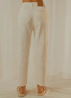 Cools Club California Pant - Pink Checker -Peppermayo Shop 05da931ea2ff415f8b3447f41a897367