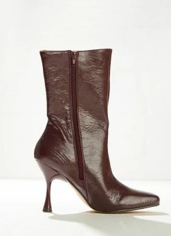 4TH & RECKLESS Tiffany Ankle Boot - Maroon And Cream -Peppermayo Shop 05eb9bbea9054cc4b2b50b06929c4480