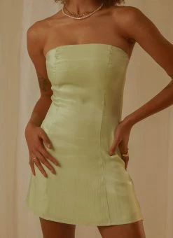 Peppermayo Exclusive Ivy Vine Mini Dress - Sage Shimmer -Peppermayo Shop 07e9247b6d7e4285bfd76d4f5c912828