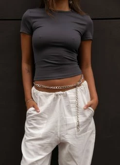 Silk X Peppermayo Solidify Me Baby Tee - Gunmetal Grey -Peppermayo Shop 080f0740d4374378918bf83ca52ab8f6