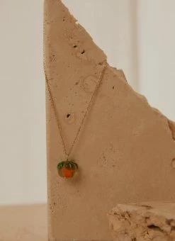 Peppermayo Fields Of Gold Necklace - Orange