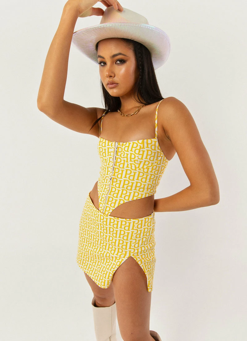 Peppermayo Exclusive Your Only One Bustier Top - Meadow Logo 4 Peppermayo Exclusive Your Only One Bustier Top - Meadow Logo - Image 2