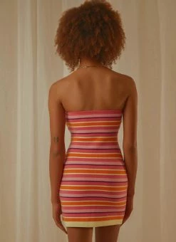 Peppermayo Exclusive Yasmine Knit Mini Dress - Pink Stripe -Peppermayo Shop 0a5d916705504a9caaf3c6c05e0ddf6e