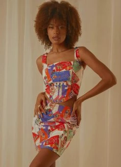 Peppermayo Exclusive Pastel Skies Bustier Top - Stamp Travels