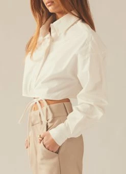 Peppermayo Exclusive Tailored To You Tie Shirt - White -Peppermayo Shop 0d1693ffaca84916ba577a6ba43314c6