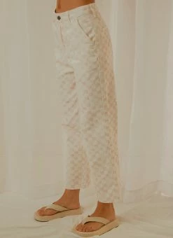 Cools Club California Pant - Pink Checker -Peppermayo Shop 0f13fd31196c4be2bbdfcb7987e725aa
