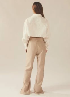 Peppermayo Exclusive Nuance Suit Pants - Oatmeal -Peppermayo Shop 1060530b2c1941bb80d0b582878bcbed