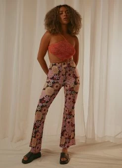 Peppermayo Disco Lovers Pants - Floral Print -Peppermayo Shop 1086cbdef5084994858889010059d48d
