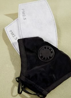 Bondi Air Co Re-Usable Valve Mask With 2 Filters - Black -Peppermayo Shop 1171a2f58dd444968802b5aa4c92332b d29a0776 b218 4b65 b871 025dedb8b785