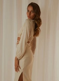 Peppermayo Exclusive Soleil Tie Top - Ivory -Peppermayo Shop 125f794e799841f598c553289c8d33a8