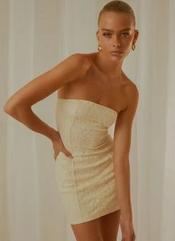 Peppermayo Exclusive Summer Brunch Tube Mini Dress - Ivory
