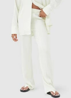 4TH & RECKLESS Faro Trouser - Off White -Peppermayo Shop 150c5b93798f4dbba822801d63abb27e