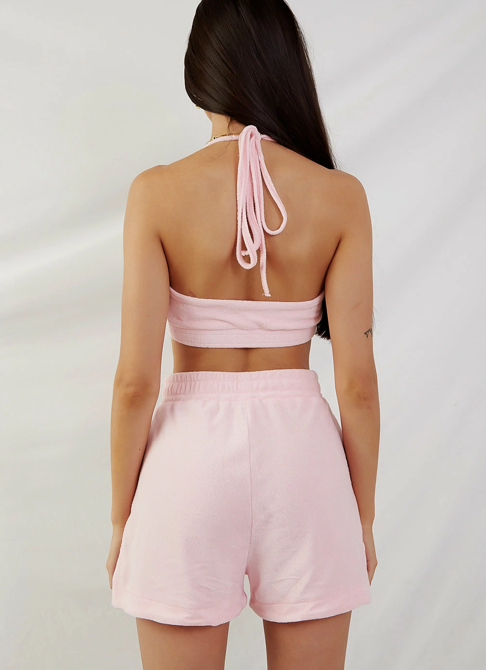 Peppermayo Exclusive Positano Terry Crop - Pink 7 Peppermayo Exclusive Positano Terry Crop - Pink - Image 5