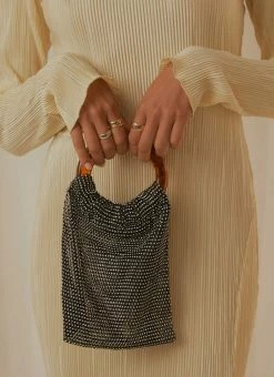 Peppermayo Aida Beaded Handbag - Black -Peppermayo Shop 190100edb4f8430c9528694803e73f3b