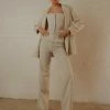 Peppermayo Exclusive Mia Suit Pants - Stone Pinstripe -Peppermayo Shop 19ab3e32a4ac44418eff11e0196462ee