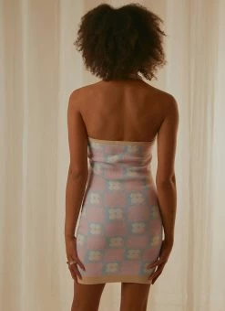 Peppermayo Exclusive Vintage Years Knit Mini Dress - Pink Mod Floral -Peppermayo Shop 19d36f043fd74001aa2b0a45d027b99b