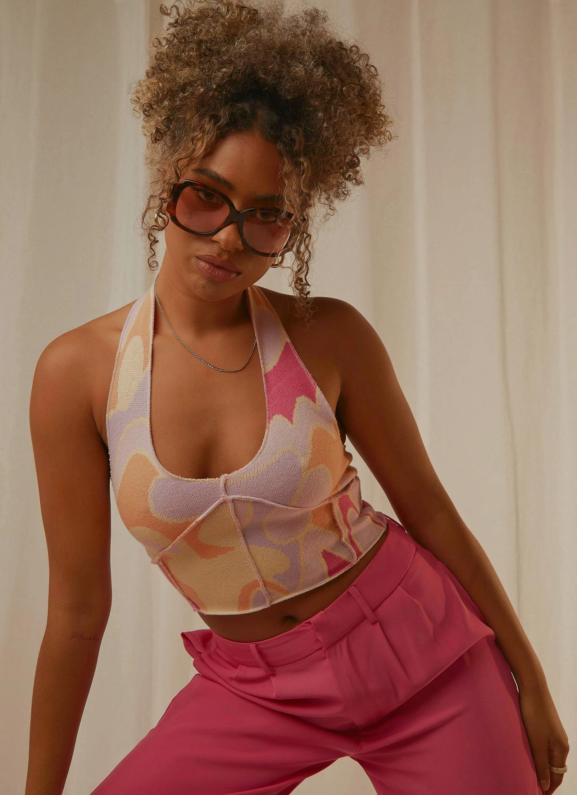 Peppermayo Exclusive Thrill Bound Overlock Crop - Psychedelic 4 Peppermayo Exclusive Thrill Bound Overlock Crop - Psychedelic - Image 2