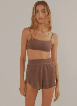 Vacancy Supply Sunbather Terry Crop - Choc Brown -Peppermayo Shop 1d39e3566d654437bc8b1f265be35434
