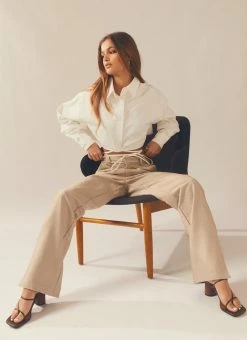 Peppermayo Exclusive Nuance Suit Pants - Oatmeal -Peppermayo Shop 1d3d469672b149e5a00d7f87665f3a90