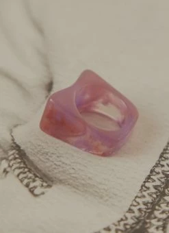 Peppermayo Art House Resin Ring - Pink
