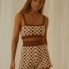 Peppermayo Exclusive Remix It Knit Crop - Choc Check -Peppermayo Shop 1ef371ef0f12411d82e4c9534582cb9d