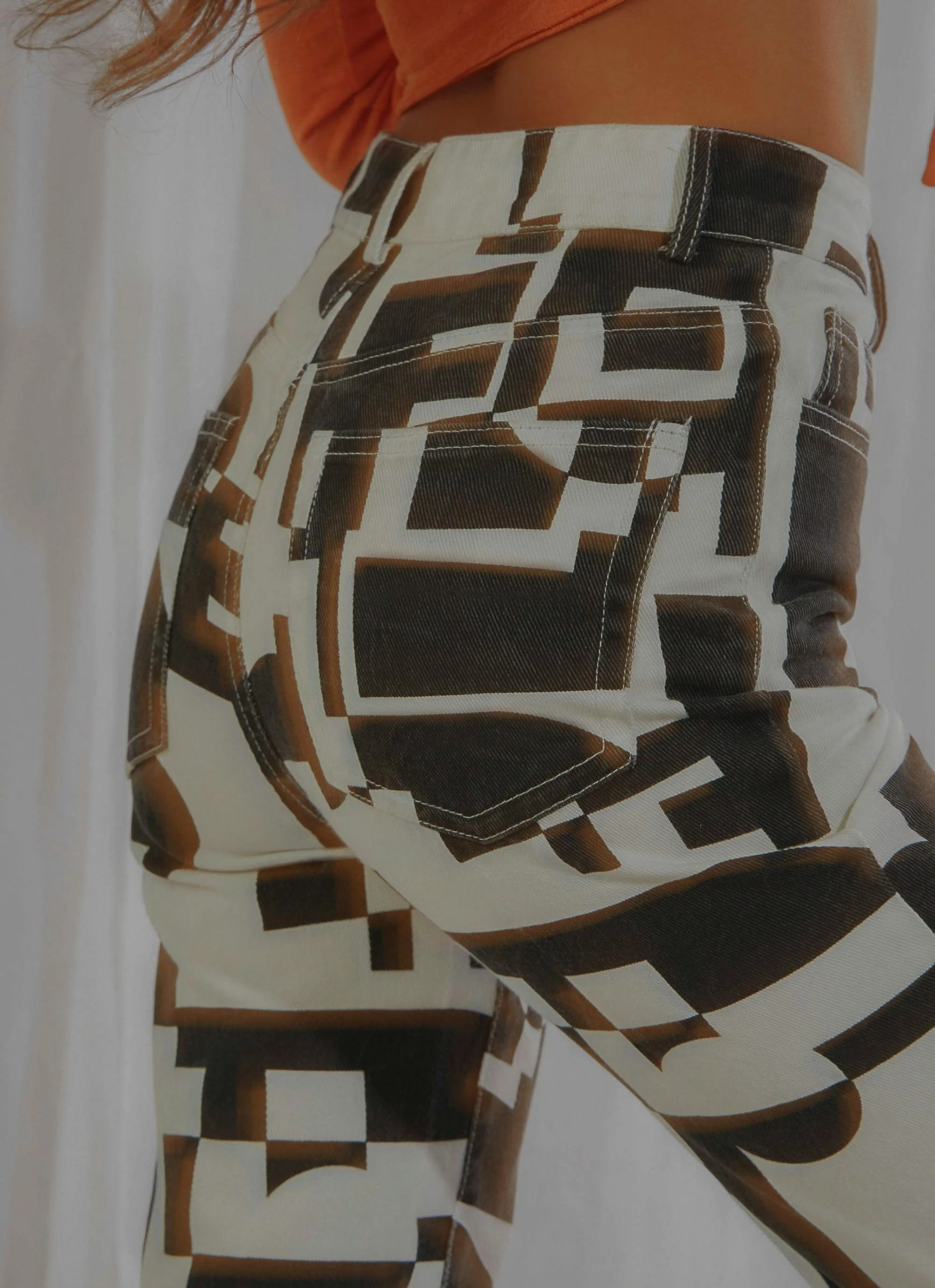 Peppermayo Exclusive Electric Avenue Pants - Black And White Geo 4 Peppermayo Exclusive Electric Avenue Pants - Black And White Geo - Image 2