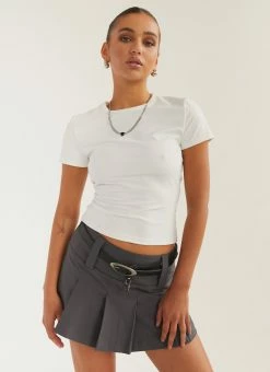 Silk X Peppermayo Solidify Me Baby Tee - Porcelain 12 Silk X Peppermayo Solidify Me Baby Tee - Porcelain -Peppermayo Shop 219d5b61a126415ab849f0bac39e1950