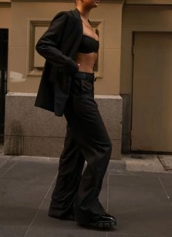 Silk X Peppermayo Sneak Peek Suit Pants - Shadow -Peppermayo Shop 22ccd6b19f6244f3af5a7d53a04173ae