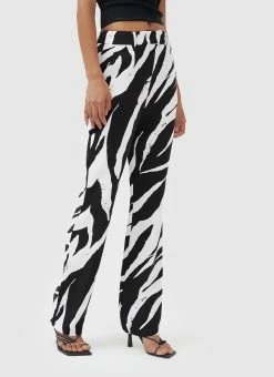 4TH & RECKLESS Karim Trouser Pant - Zebra -Peppermayo Shop 262070765bb14d6794178af52928cf56