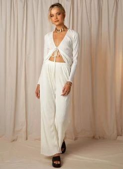 Peppermayo Exclusive Barcelona Nights Tie Top - Ivory -Peppermayo Shop 285b710859cc4ec1b96f5d6d6bea3798