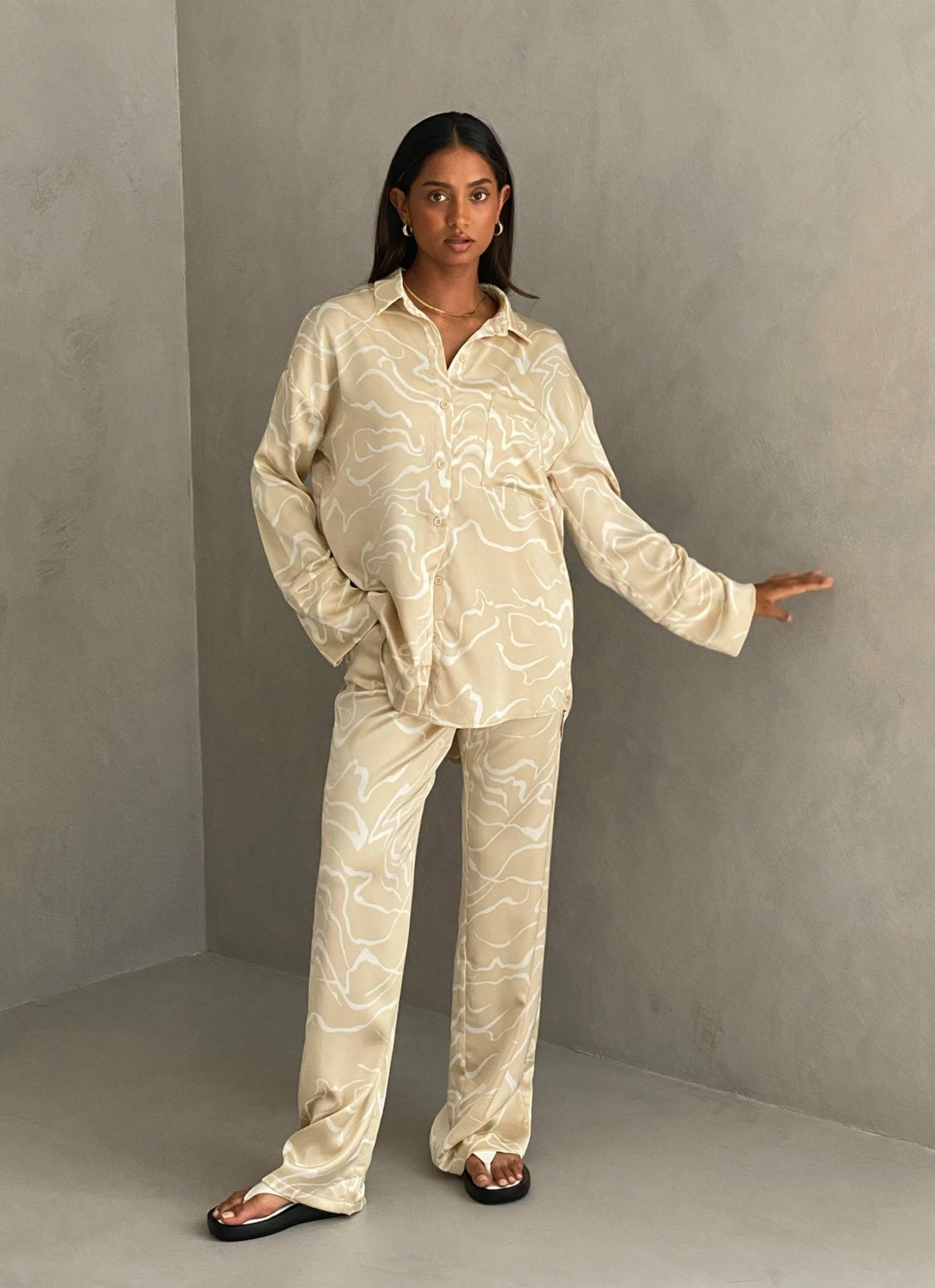 4TH & RECKLESS Norma Trousers - Abstract Line 4 4TH & RECKLESS Norma Trousers - Abstract Line - Image 2