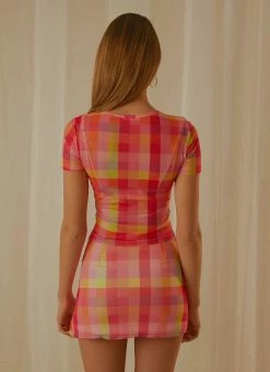 Peppermayo Exclusive It Girl Mesh Crop Top - Summer Check -Peppermayo Shop 2a10feadc05b4598b001cb38770e1e6a