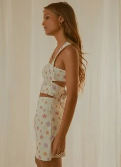 Peppermayo Exclusive Lost Picnics Linen Crop - Pink Wild Poppies -Peppermayo Shop 2aa24c27e1814a65a1dc078b33aa3929