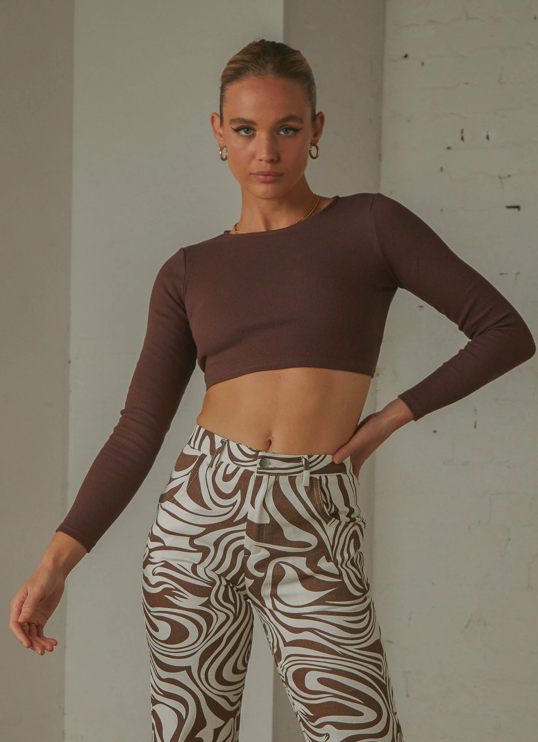 Peppermayo Exclusive Total Crush Tie Back Top - Choc Brown 3 Peppermayo Exclusive Total Crush Tie Back Top - Choc Brown