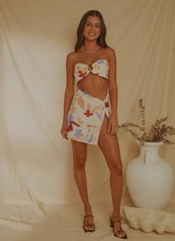 Peppermayo Exclusive Sandy Days Crop Top - Abstract Resort -Peppermayo Shop 2c24b041524144619e117936f3b8f0cb