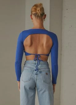 Peppermayo Exclusive Total Crush Tie Back Top - Cobalt -Peppermayo Shop 32d94c19a2e643debaf226f5cc18f642