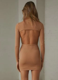 Peppermayo Motive Mini Dress - Brown 9 Peppermayo Motive Mini Dress - Brown -Peppermayo Shop 357a654a836b4bdf83e9e2d32a2e1ed8