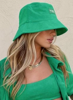 Vacancy Supply Sundial Terry Bucket Hat - Jade Green -Peppermayo Shop 364e097b33074e98b2f747a876f3a2fe