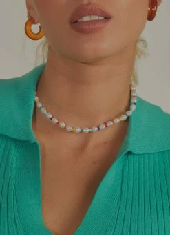 Peppermayo Girls Of Summer Necklace - Pearl Multi -Peppermayo Shop 3683abff52594f788f9eafb7630fec01
