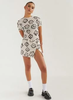 Silk X Peppermayo Structured Shapes Mesh Tee - Glazed Floral -Peppermayo Shop 368cd94f9e904c84bd0ebb56cdd9299a