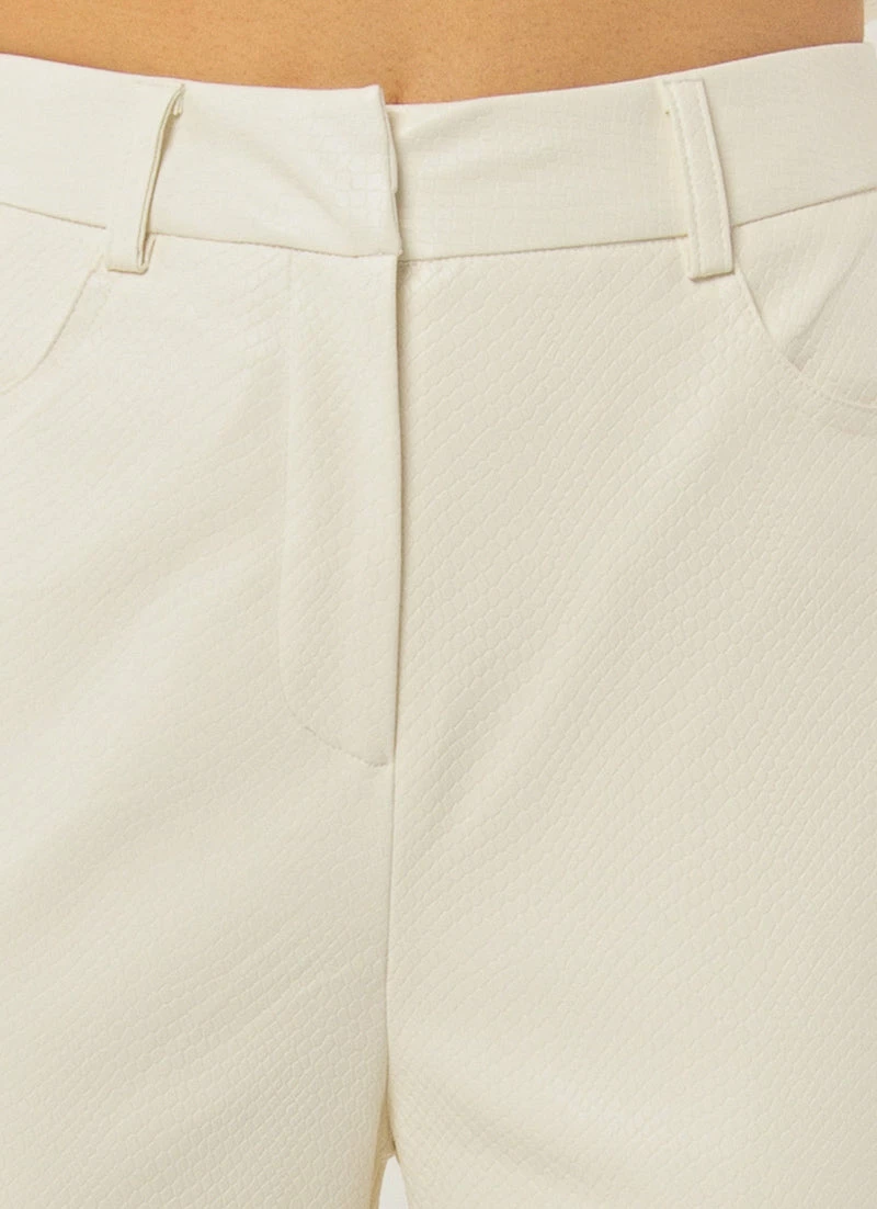 Peppermayo Exclusive To The Beat Pants - Ivory Snakeskin 8 Peppermayo Exclusive To The Beat Pants - Ivory Snakeskin - Image 6