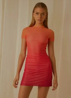 Peppermayo Exclusive Siren Call Mesh Mini Dress - Sunset Gradient 10 Peppermayo Exclusive Siren Call Mesh Mini Dress - Sunset Gradient -Peppermayo Shop 381ec09c8d0344f6b502610190e5f426