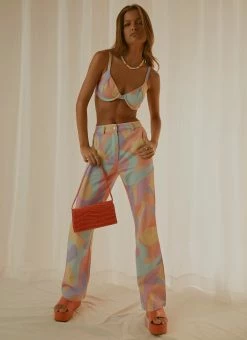 Peppermayo Exclusive Keep Your Heart Pants - Pastel Wave