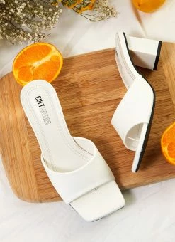 Cult Avenue Dixie Mule Heel - White