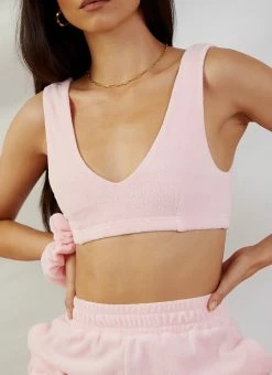 Peppermayo Exclusive Cote Dazur Terry Crop - Pink