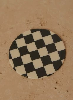 Peppermayo Irina Mini Hand Mirror - Black And White Check -Peppermayo Shop 3cdef2194a4c4743897d8b0b0ddc6d1e