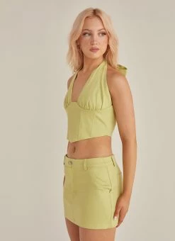 Riley Hubatka X Peppermayo Destination Bustier Drill Top - Sage -Peppermayo Shop 3d2825d87ffe4a35a0029b168d4d4190