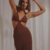 Peppermayo Exclusive Iman Knit Mini Dress - Chocolate 1 Peppermayo Exclusive Iman Knit Mini Dress - Chocolate -Peppermayo Shop 3e41ec388ee446128703fa76f1224832